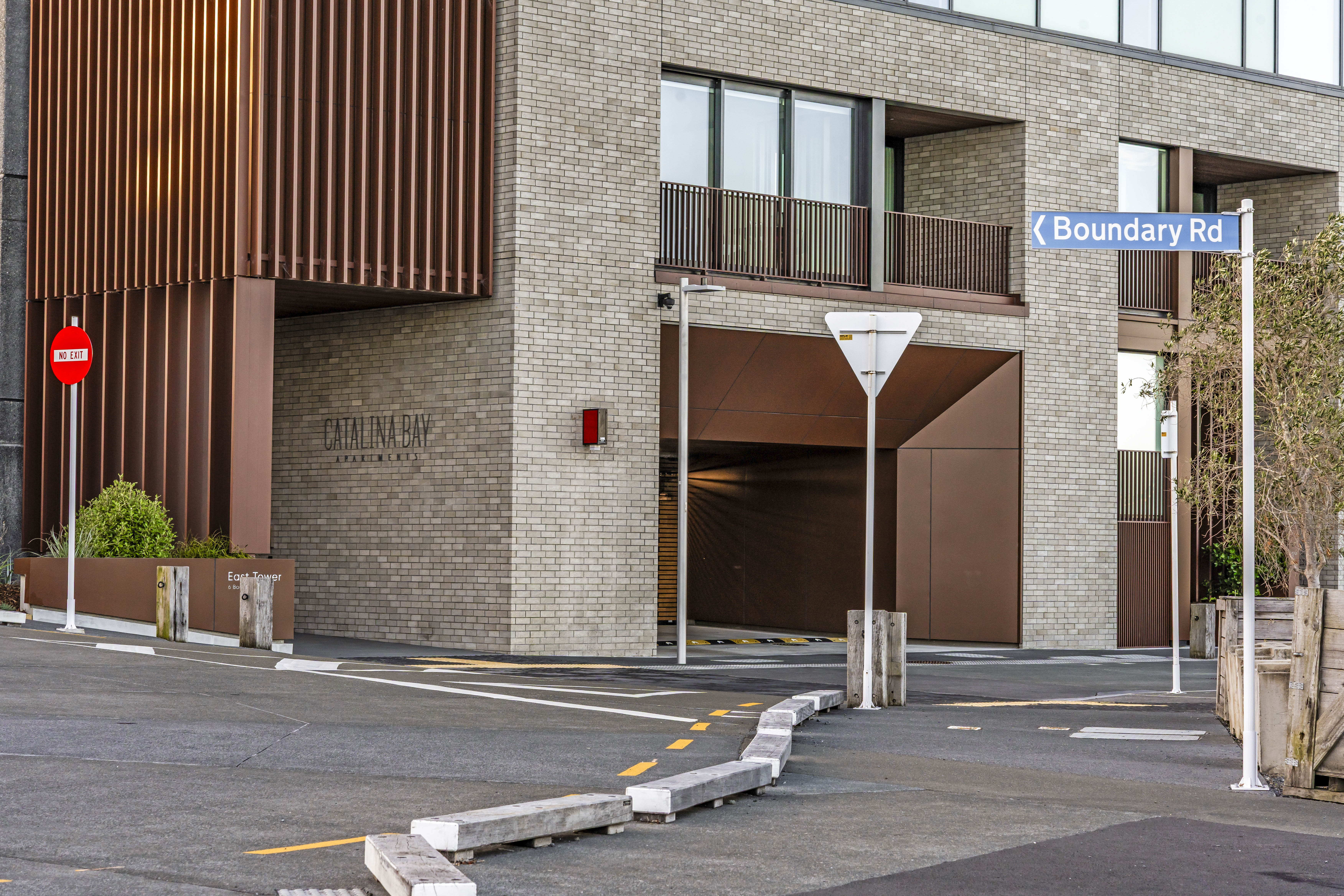 Catalina bay building entrance in Hobsonville   Jev Matt