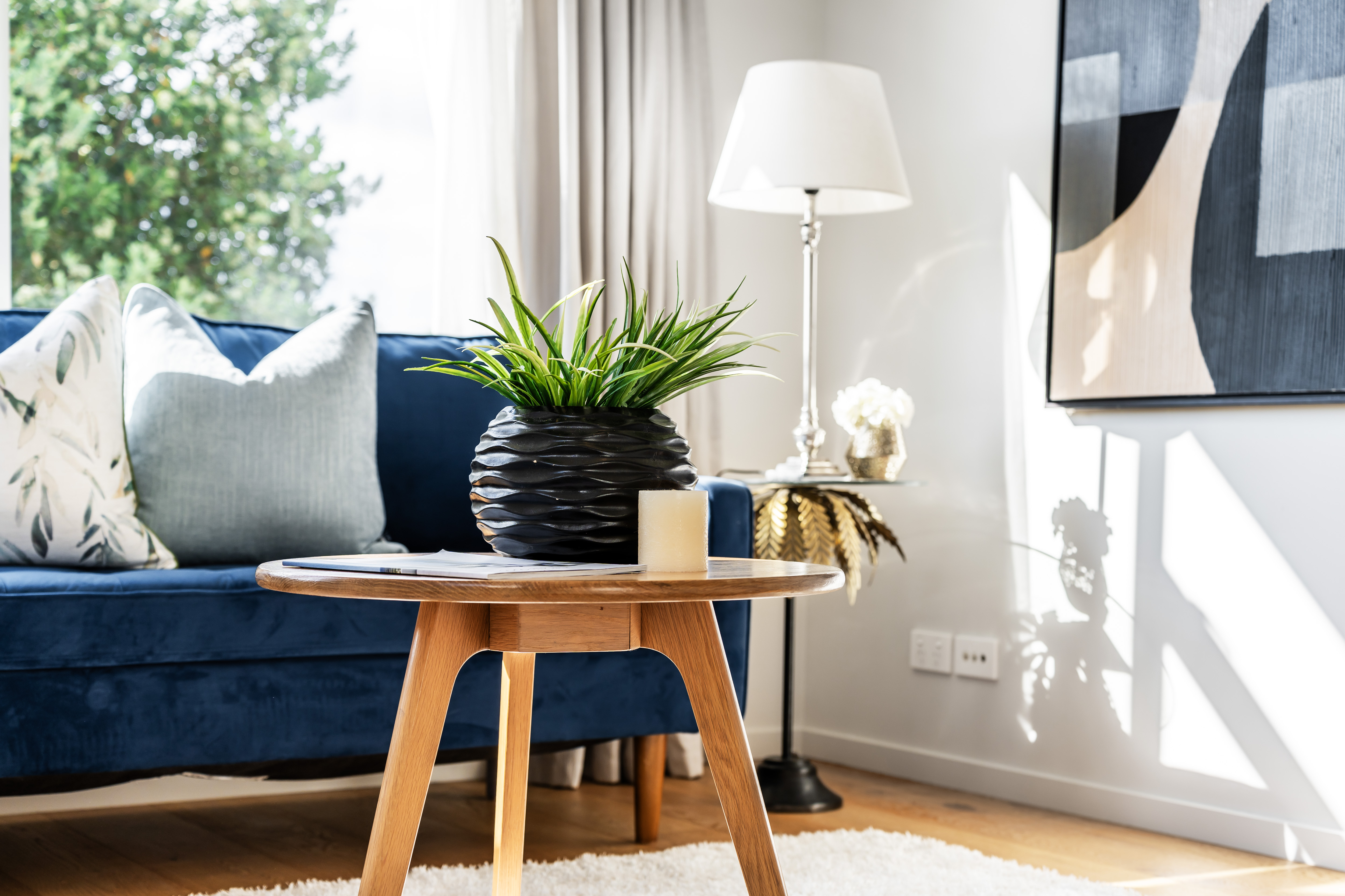 Light filled living area with contemporary finishes   Hobsonville Point   Jev Matt