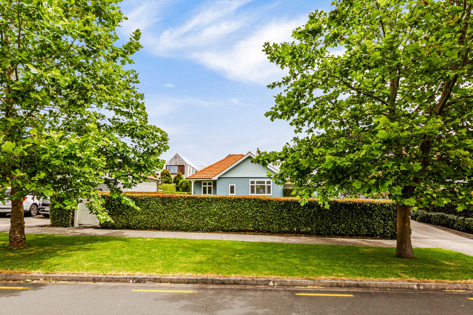 Restored heritage home in a tree lined Hobsonville Point street   Jev Matt
