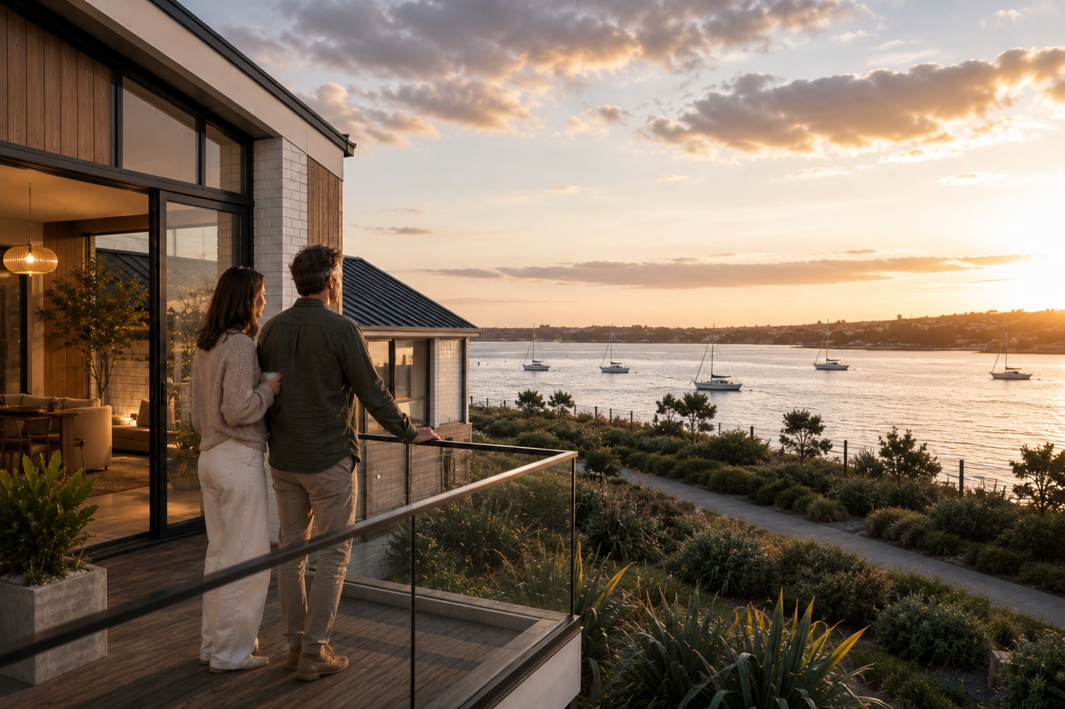 Hobsonville Point waterfront home overlooking the Waitematā Harbour